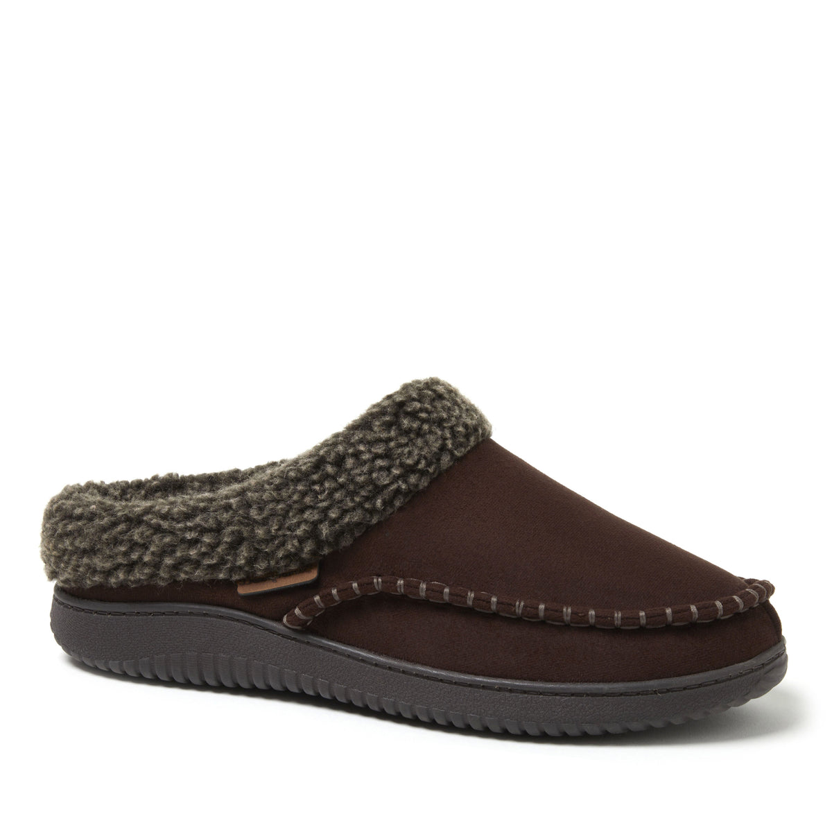 Men's Marshall Microsuede Moc Toe Clog With Berber Cuff - US 8744