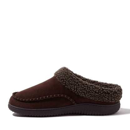 Men's Marshall Microsuede Moc Toe Clog With Berber Cuff - US 8744