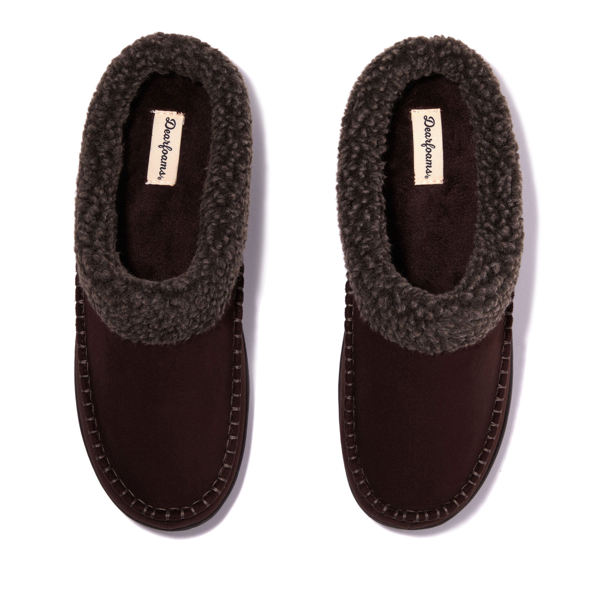 Men's Marshall Microsuede Moc Toe Clog With Berber Cuff - US 8744