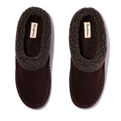 Men's Marshall Microsuede Moc Toe Clog With Berber Cuff - US 8744