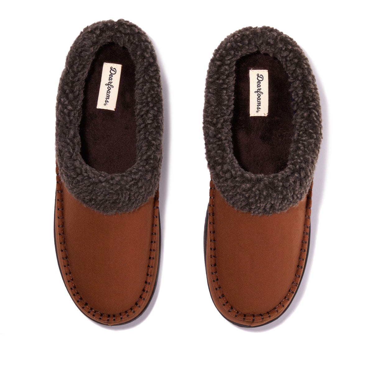 Men's Marshall Microsuede Moc Toe Clog With Berber Cuff - US 3713