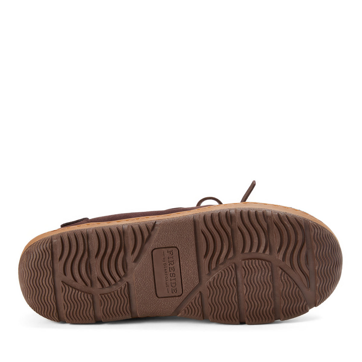Men's Fireside by Dearfoams Forster Genuine Shearling Moc With Stitching - US 8555