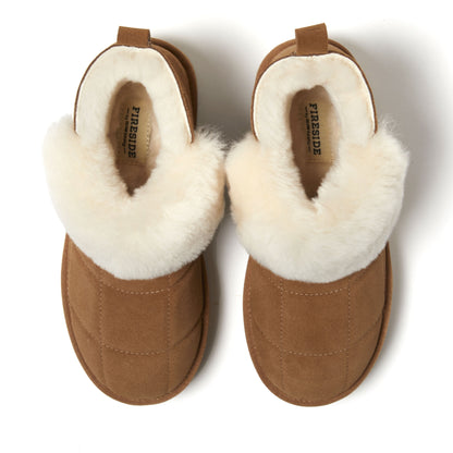 Women's Bayswater Genuine Shearling Quilted Platform Bootie - US 7374
