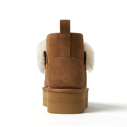 Women's Bayswater Genuine Shearling Quilted Platform Bootie - US 7374