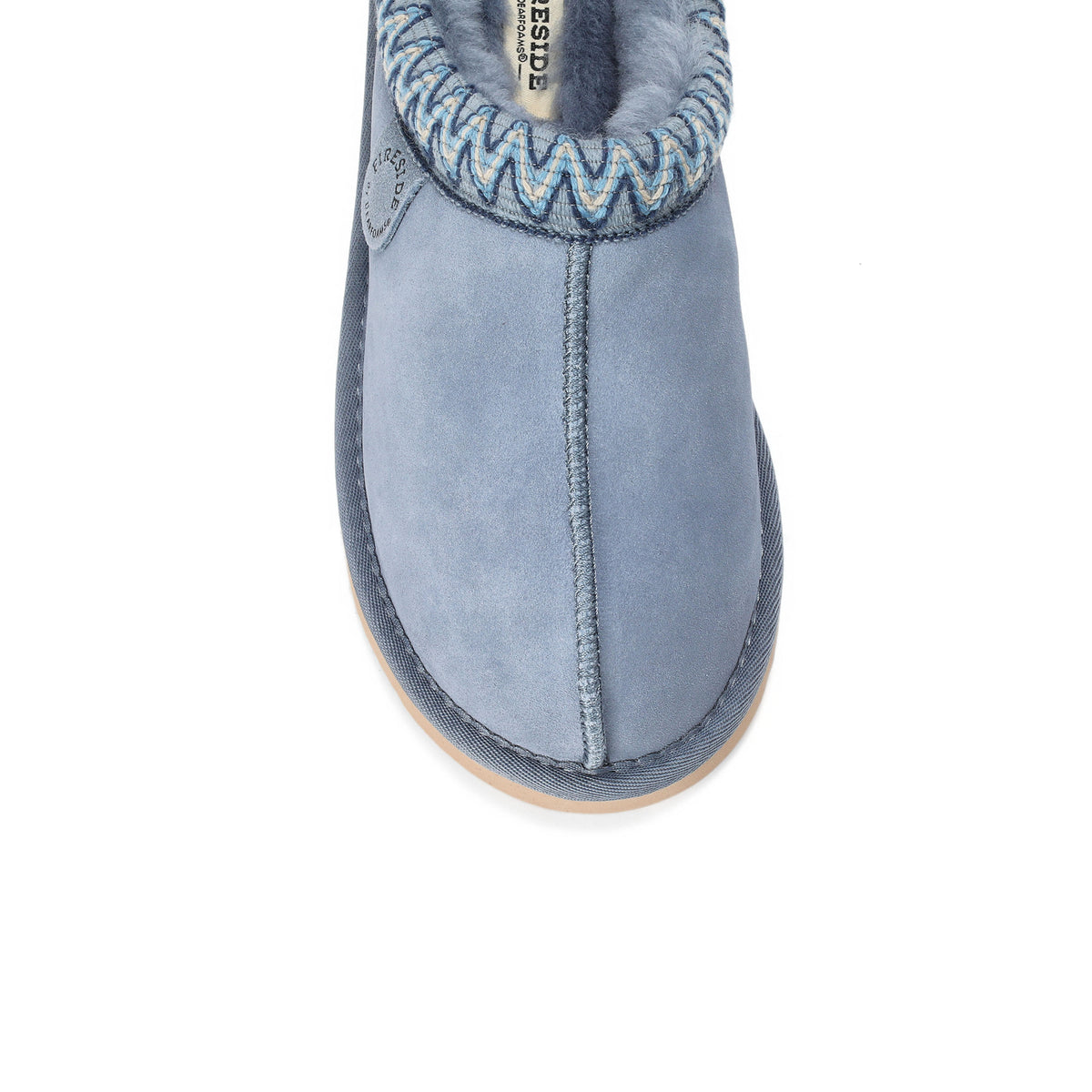 Women's Fireside by Dearfoams Greta Genuine Shearling Clog With Taping - Water Resistant - US 5760