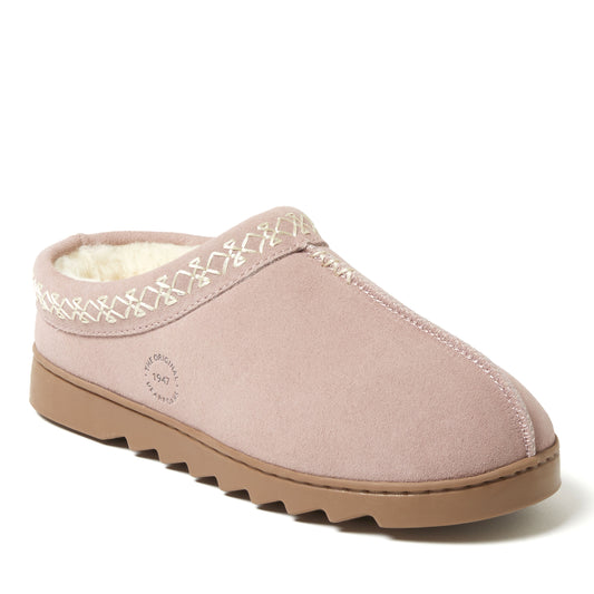 Women's Doreen Genuine Suede Clog with Embroidery - US 7841
