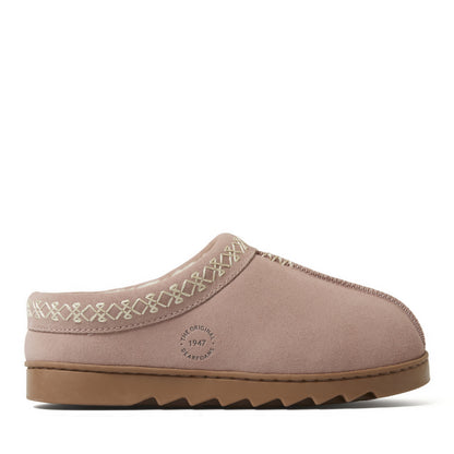 Women's Doreen Genuine Suede Clog with Embroidery - US 7841
