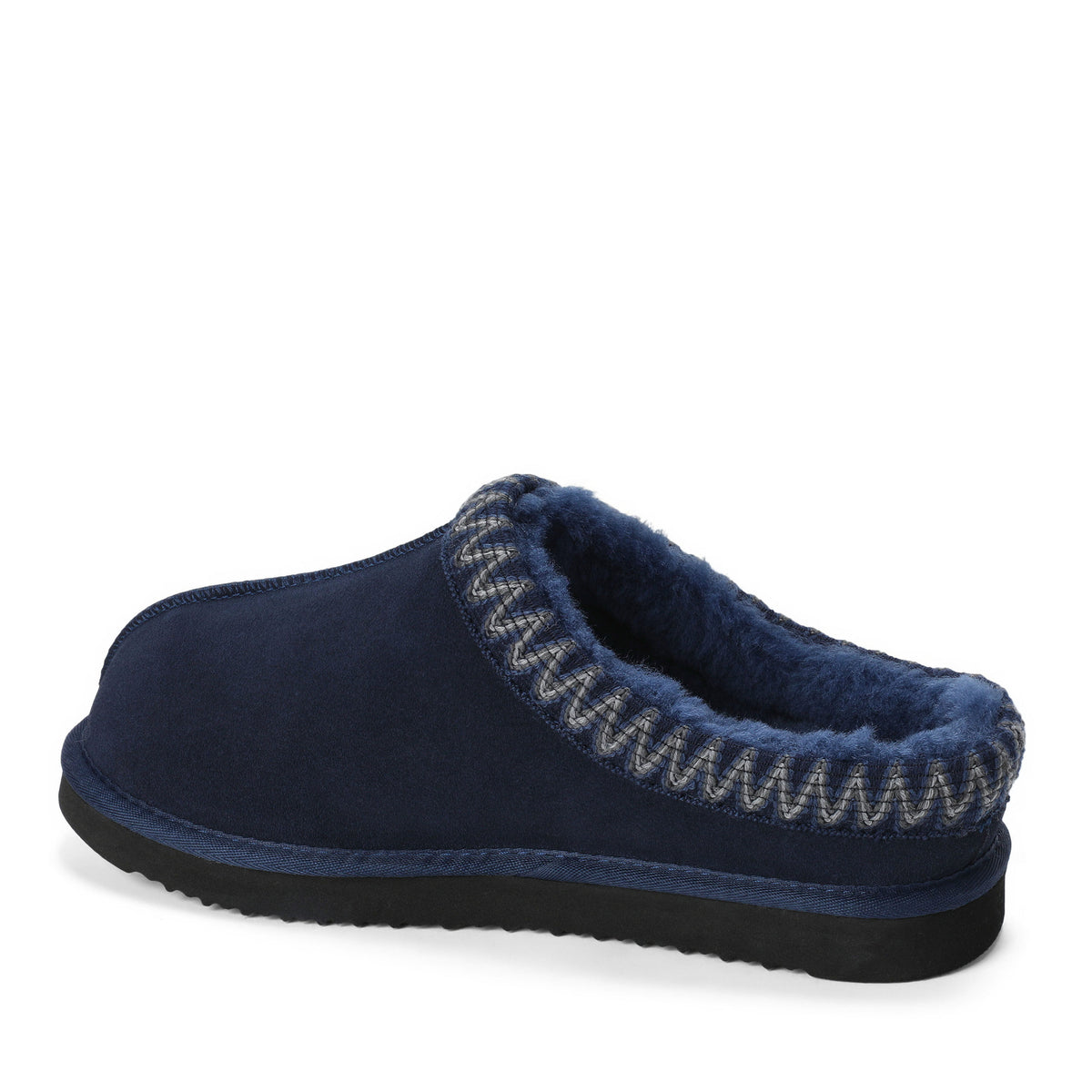 Men's Fireside by Dearfoams Grafton Genuine Shearling Clog With Taping - Water Resistant - US 5861