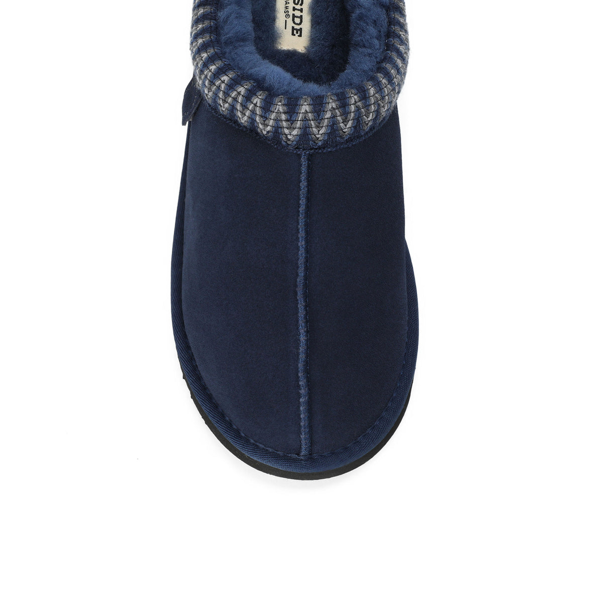 Men's Fireside by Dearfoams Grafton Genuine Shearling Clog With Taping - Water Resistant - US 5861