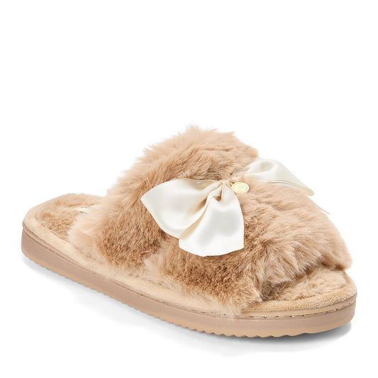 Women's Bianca Pile Slide With Bow - US 1572