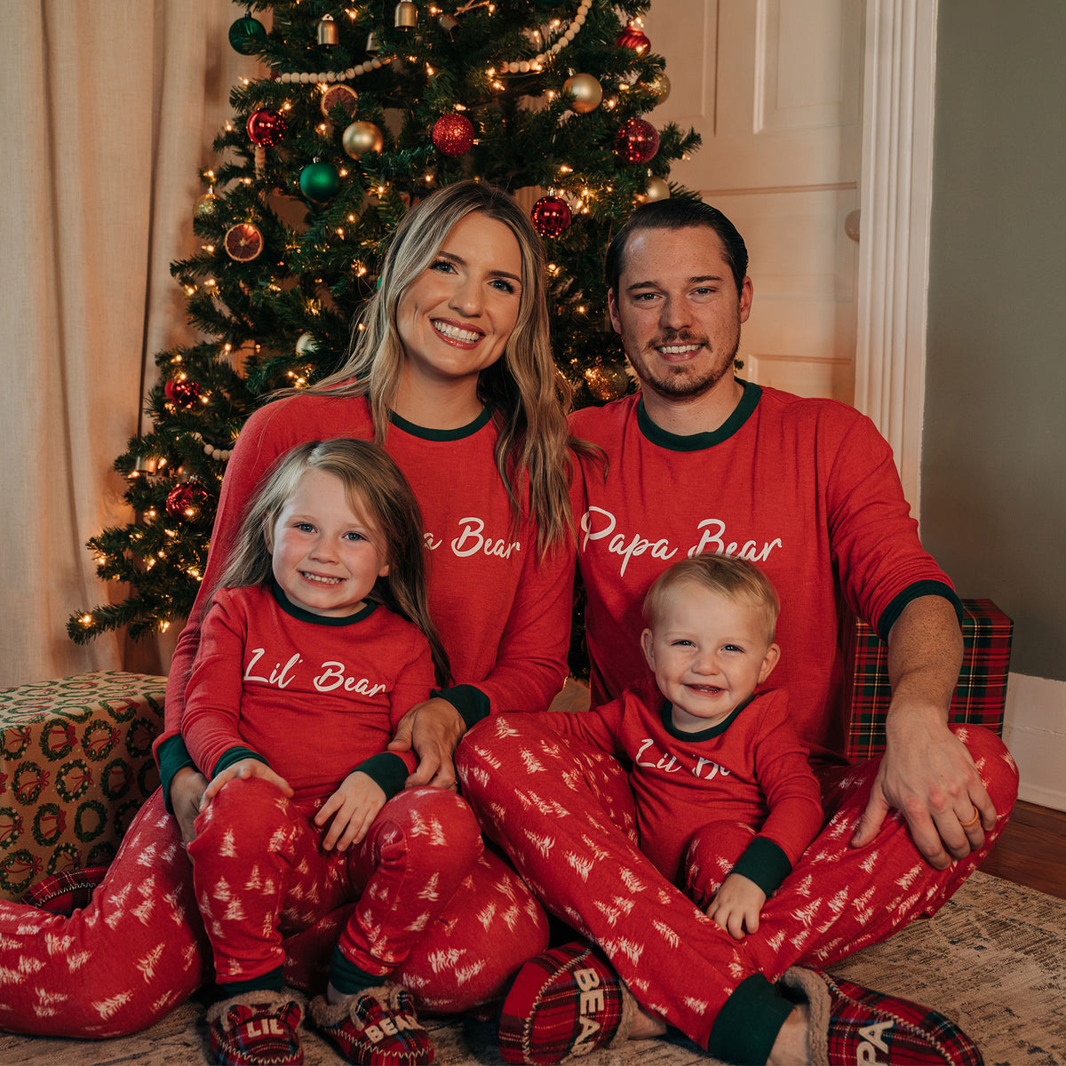 Men's Trees Papa Bear 2 Piece Pajama Set - US 0070