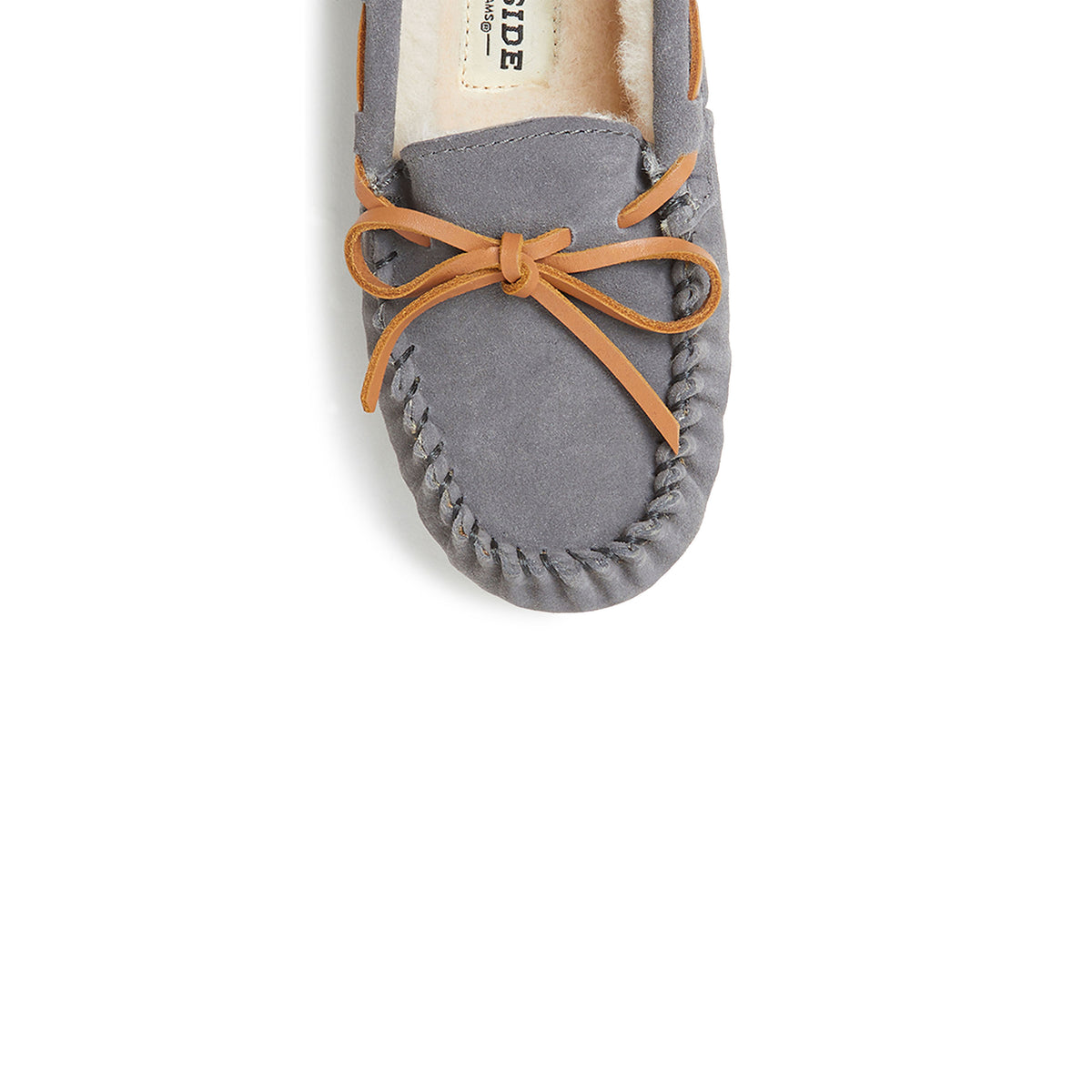 Kid's Fireside by Dearfoams Parke Genuine Shearling Moccasin Slipper - US 7077