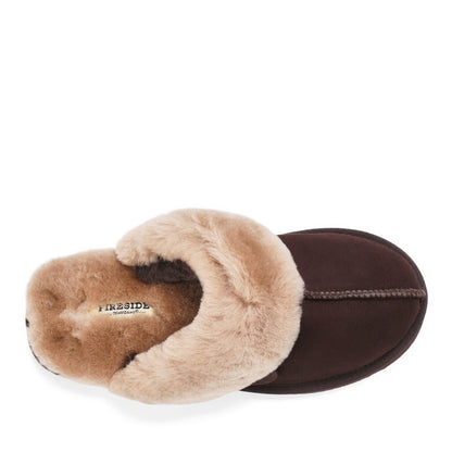 Women's Fireside by Dearfoams Sydney Genuine Shearling Scuff Slipper - US 1685