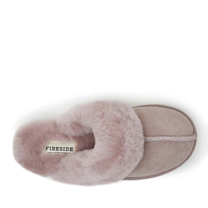 Women's Fireside by Dearfoams Sydney Genuine Shearling Scuff Slipper - US 6868