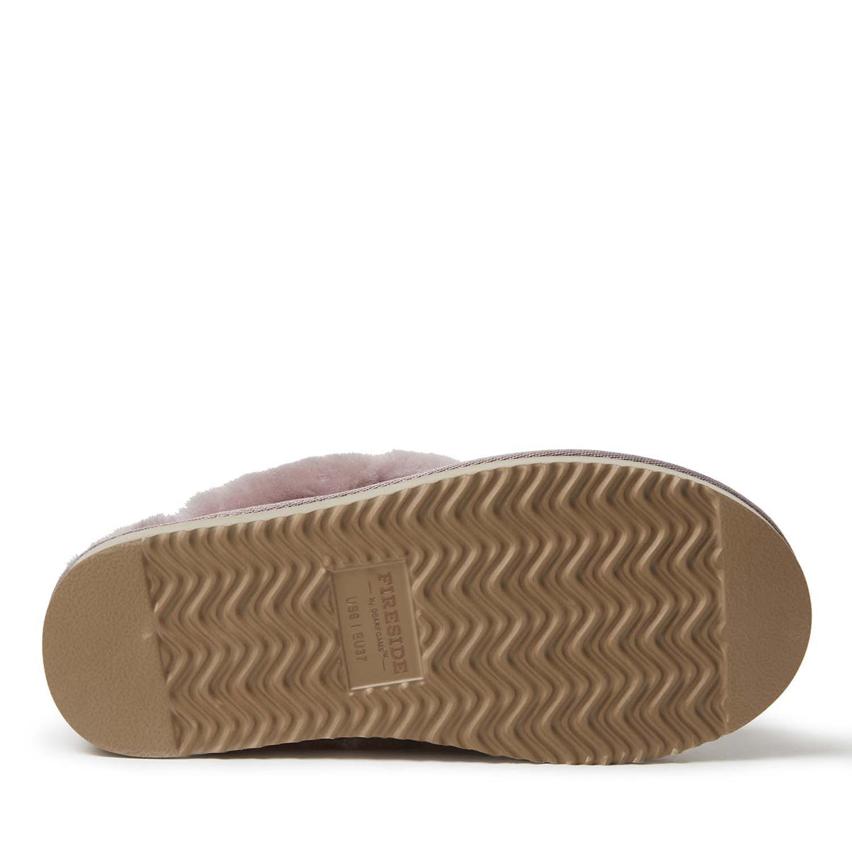 Women's Fireside by Dearfoams Sydney Genuine Shearling Scuff Slipper - US 6868