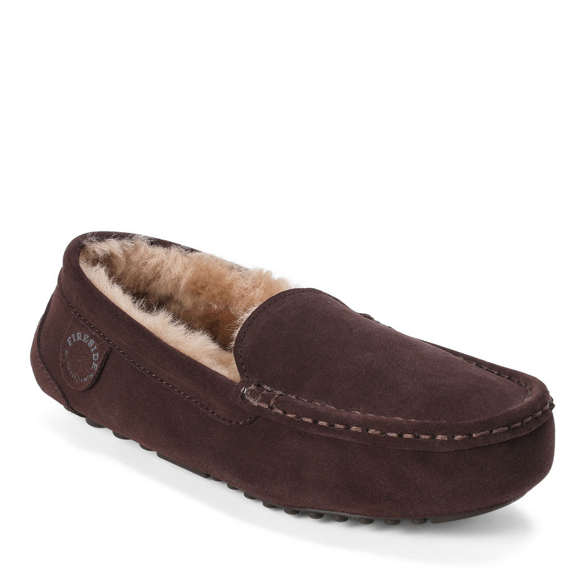 Women's Fireside by Dearfoams Mel Genuine Shearling Moccasin - US 1647