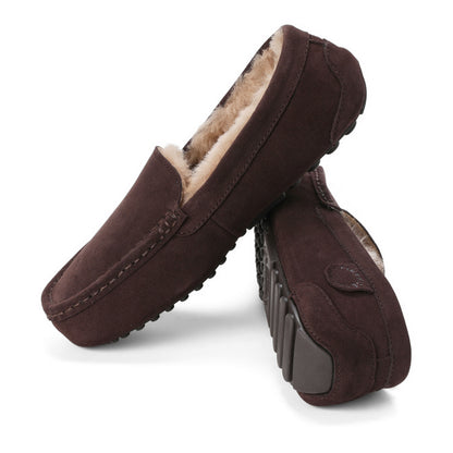 Women's Fireside by Dearfoams Mel Genuine Shearling Moccasin - US 1647