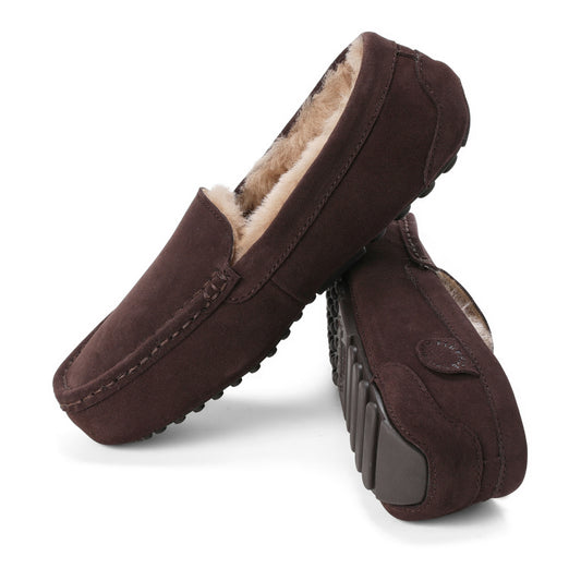 Women's Fireside by Dearfoams Mel Genuine Shearling Moccasin - US 1647