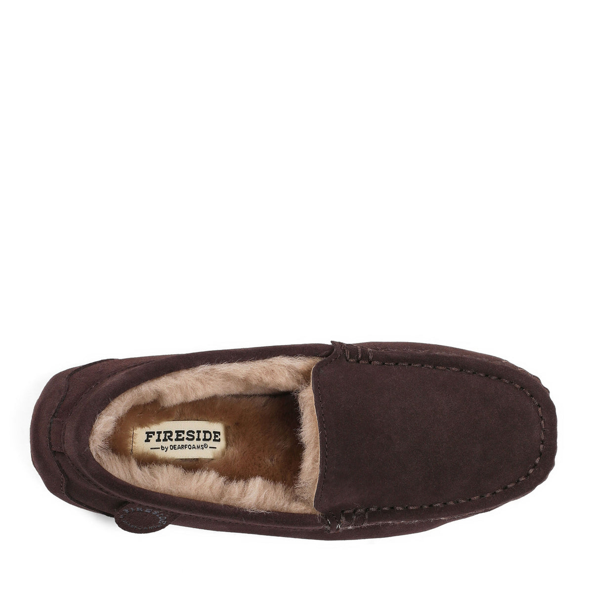 Women's Fireside by Dearfoams Mel Genuine Shearling Moccasin - US 0848
