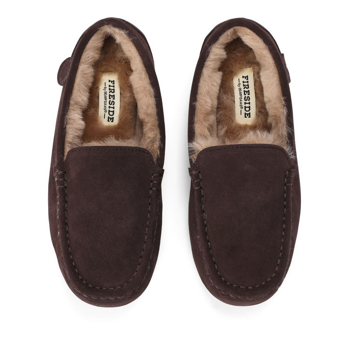 Women's Fireside by Dearfoams Mel Genuine Shearling Moccasin - US 1647