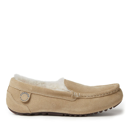 Women's Fireside by Dearfoams Mel Genuine Shearling Moccasin - US 1699