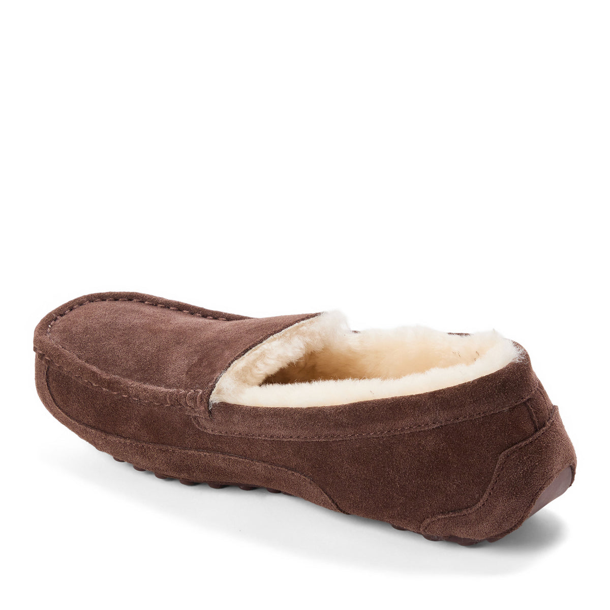 Men's Fireside by Dearfoams Melbourne Genuine Shearling Moccasin Slipper - US 7035