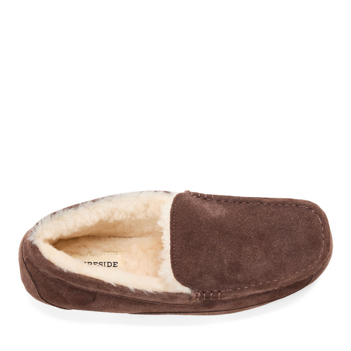 Men's Fireside by Dearfoams Melbourne Genuine Shearling Moccasin Slipper - US 8556