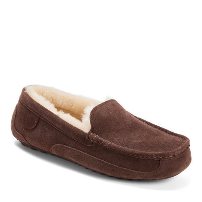 Men's Fireside by Dearfoams Melbourne Genuine Shearling Moccasin Slipper - US 7035