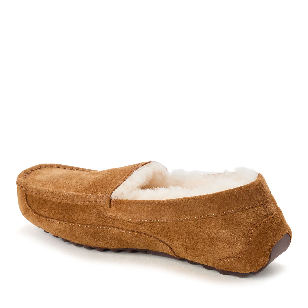 Men's Fireside by Dearfoams Melbourne Genuine Shearling Moccasin Slipper - US 8403