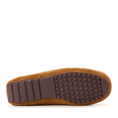 Men's Fireside by Dearfoams Melbourne Genuine Shearling Moccasin Slipper - US 8403
