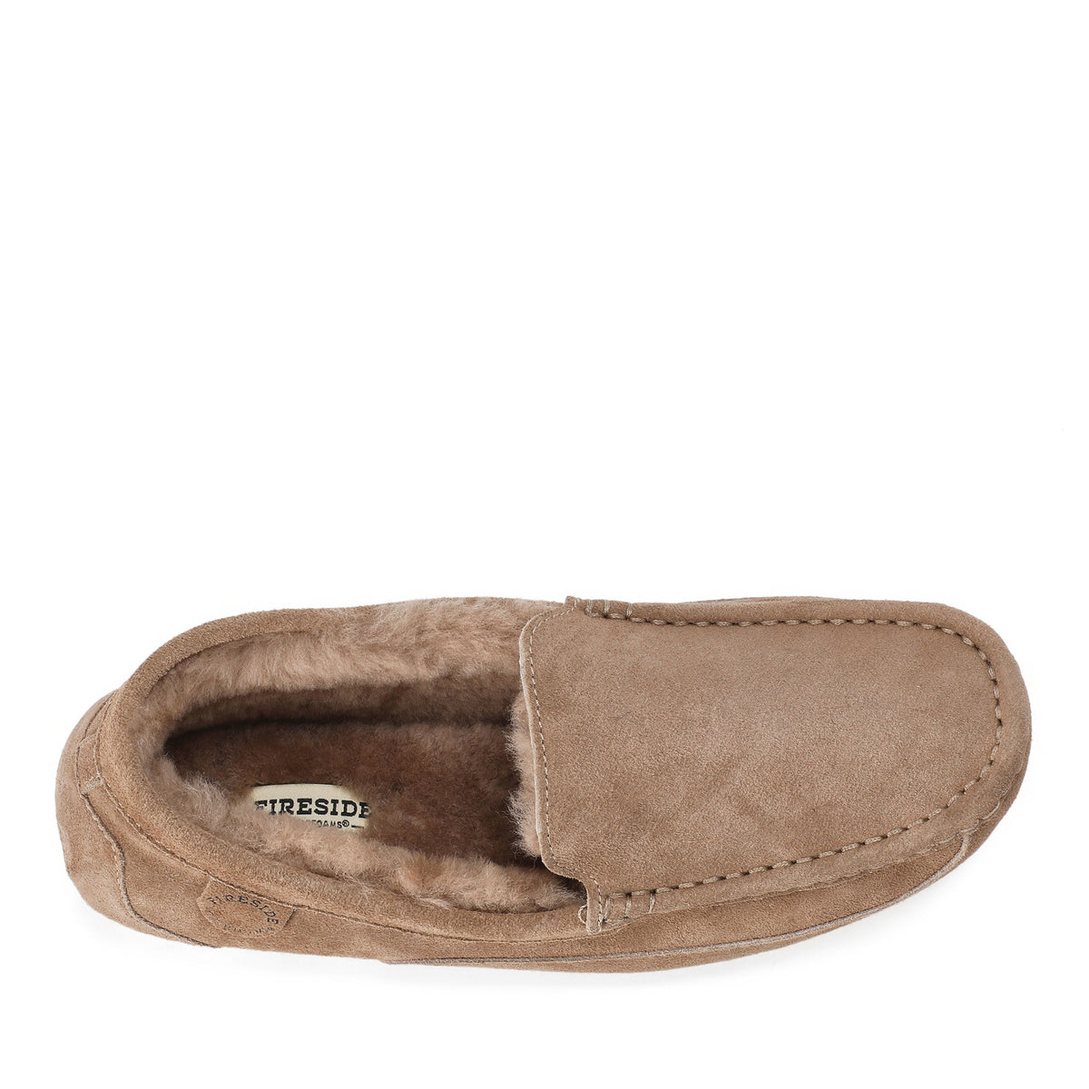 Men's Fireside by Dearfoams Melbourne Genuine Shearling Moccasin Slipper - US 2720