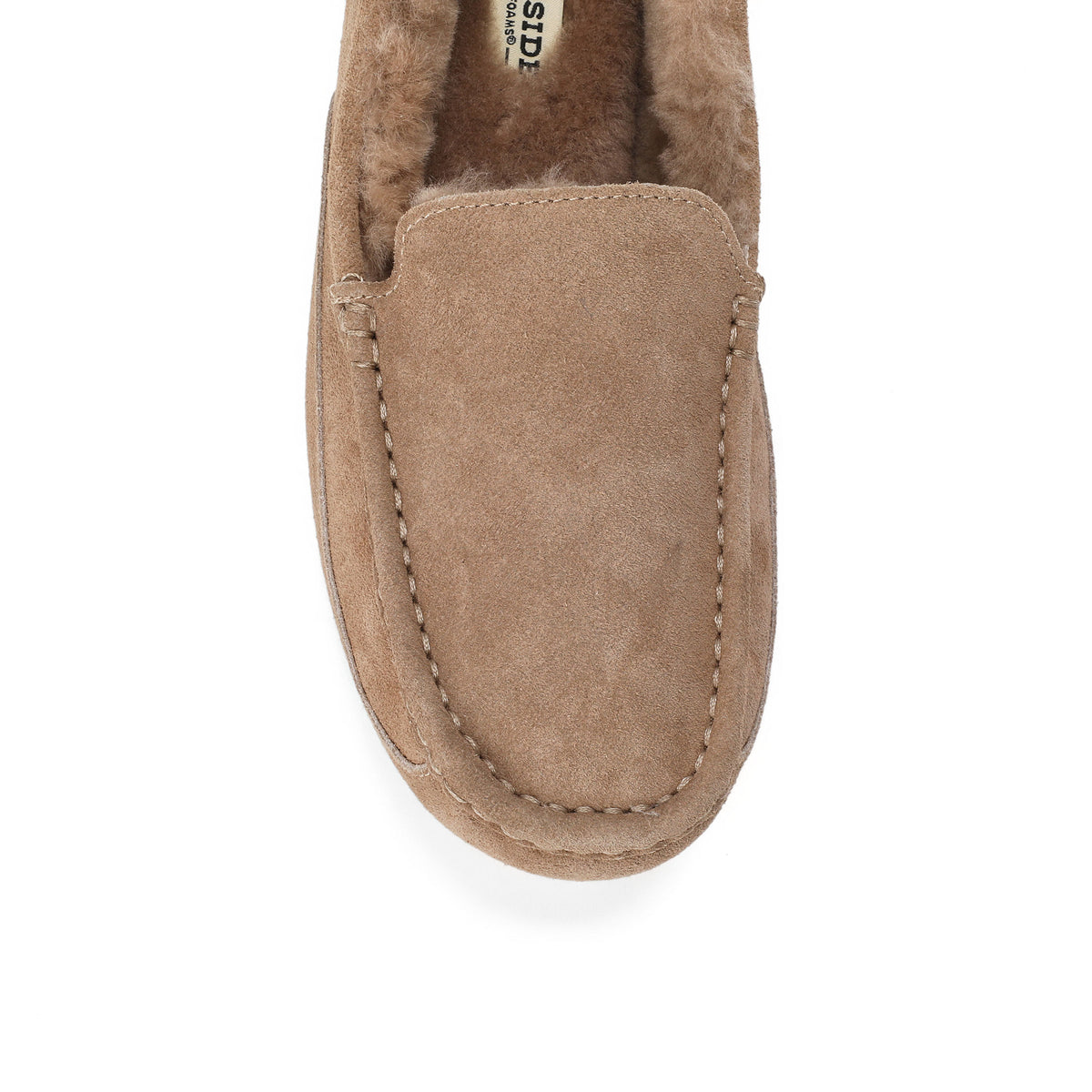 Men's Fireside by Dearfoams Melbourne Genuine Shearling Moccasin Slipper - US 2720