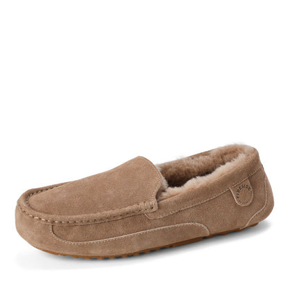 Men's Fireside by Dearfoams Melbourne Genuine Shearling Moccasin Slipper - US 2720
