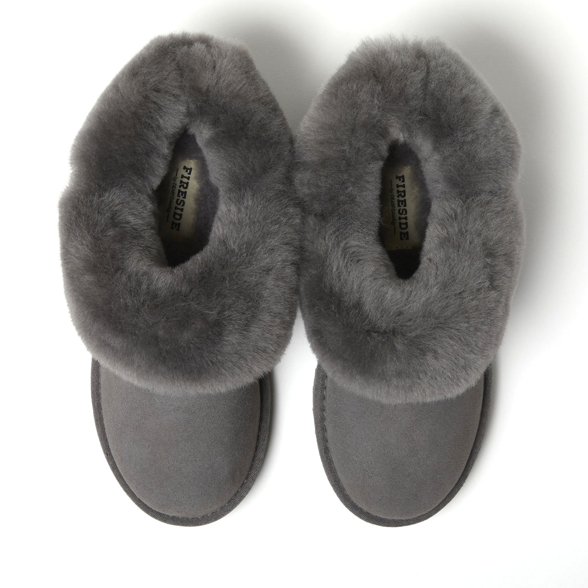 Women's Fireside by Dearfoams Perth Genuine Shearling Foldover Boot Slipper - US 9204