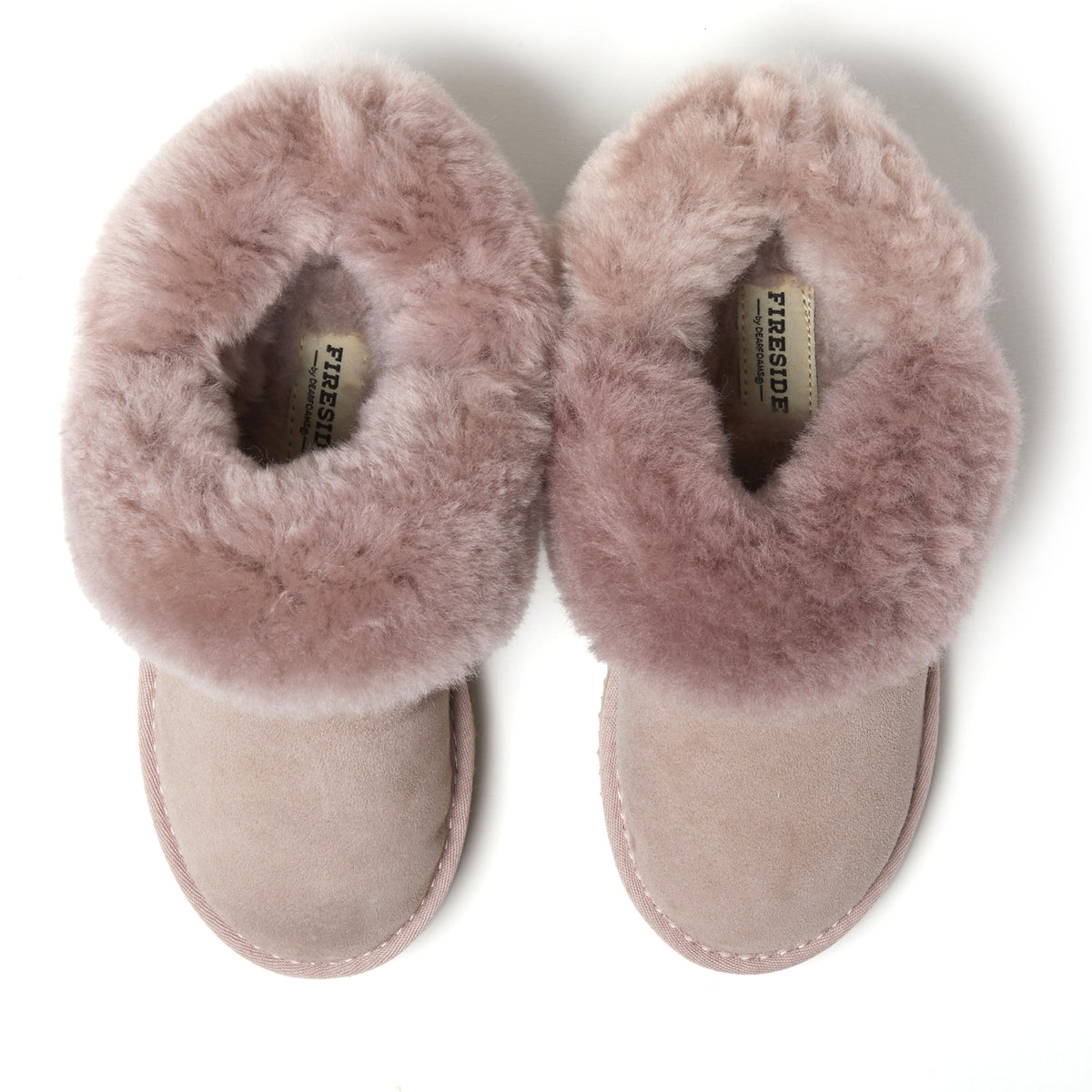 Women's Fireside by Dearfoams Perth Genuine Shearling Foldover Boot Slipper - US 7006