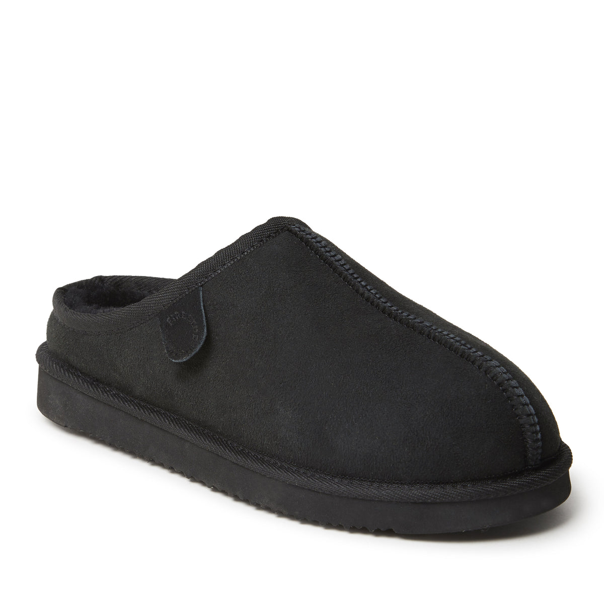 Men's Fireside by Dearfoams Grafton Genuine Shearling Clog Slipper with Woven Accent - US 9479