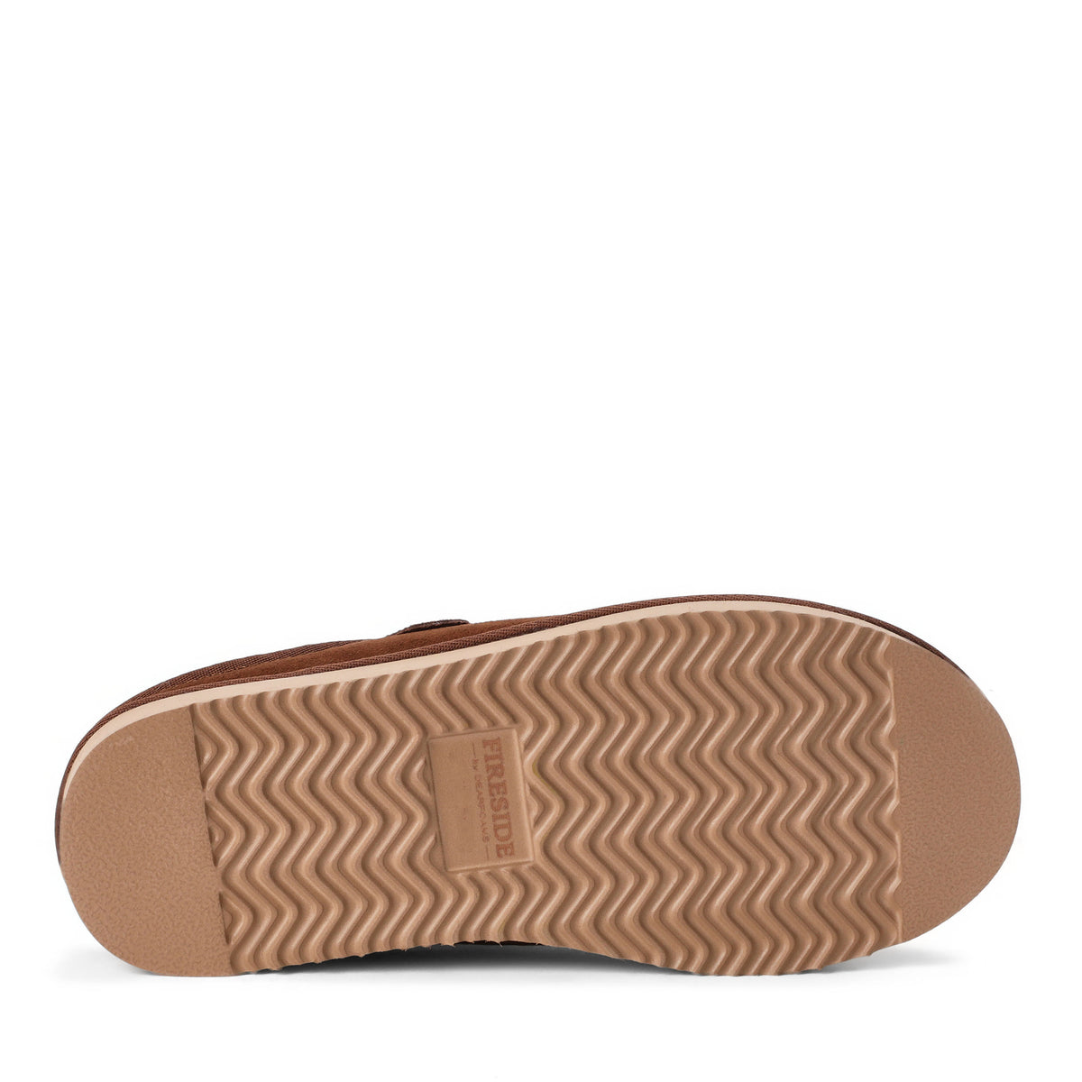 Men's Fireside by Dearfoams Grafton Genuine Shearling Clog Slipper with Woven Accent - US 9857
