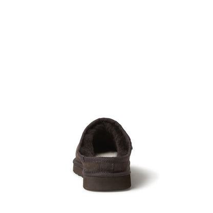 Men's Fireside by Dearfoams Grafton Genuine Shearling Clog Slipper with Woven Accent - US 8738