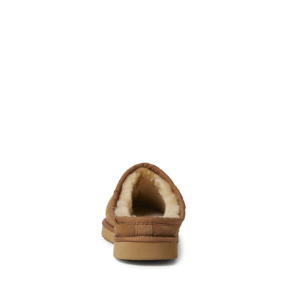 Men's Fireside by Dearfoams Grafton Genuine Shearling Clog Slipper with Woven Accent - US 4676