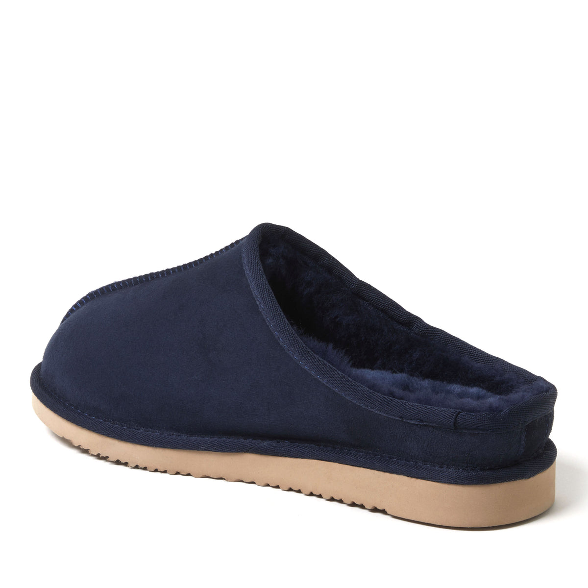 Men's Fireside by Dearfoams Grafton Genuine Shearling Clog Slipper with Woven Accent - US 8633