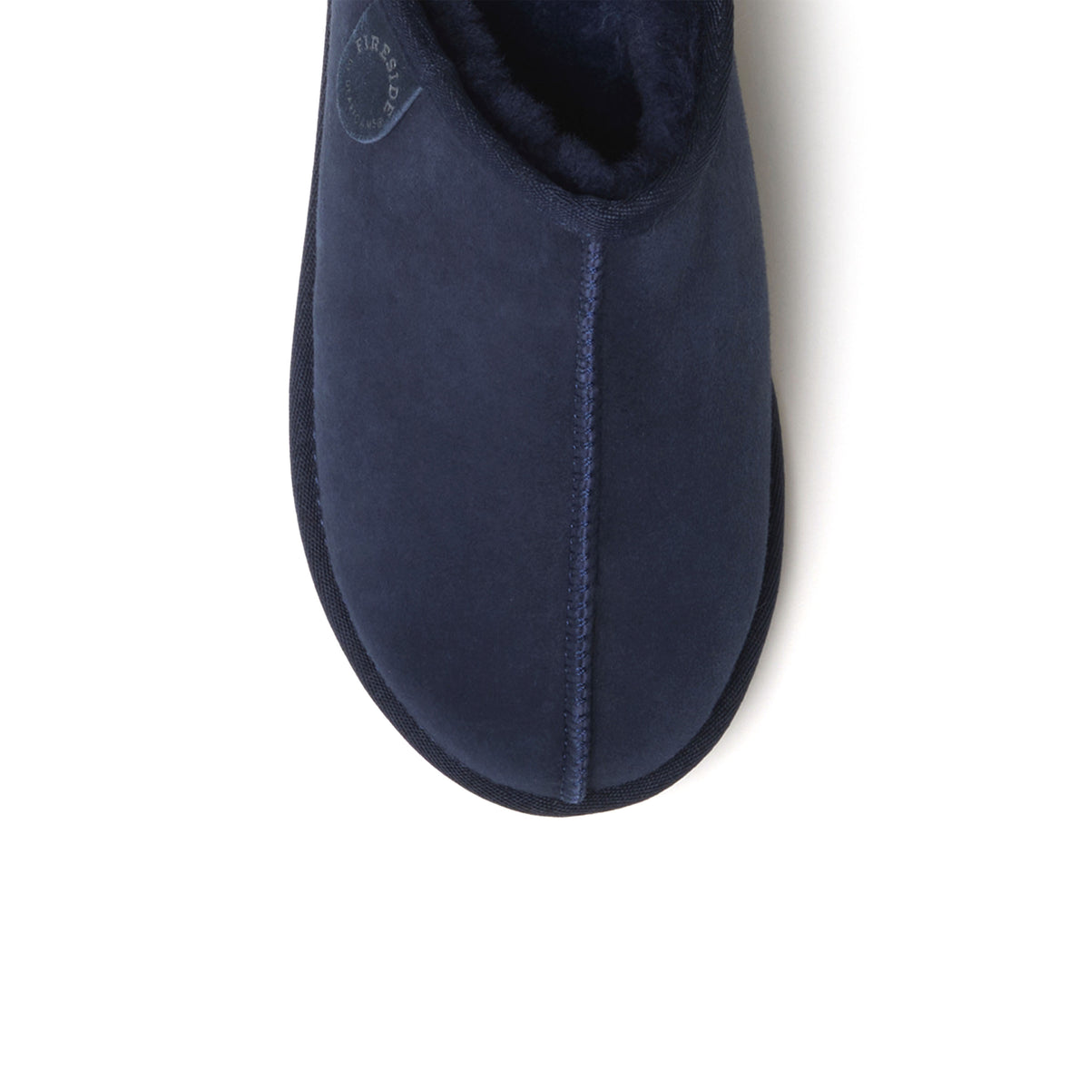 Men's Fireside by Dearfoams Grafton Genuine Shearling Clog Slipper with Woven Accent - US 5344