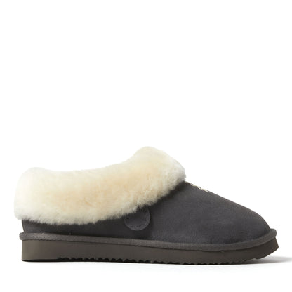 Women's Fireside by Dearfoams Adelaide Genuine Shearling Clog Slipper - Water Resistant - US 4378