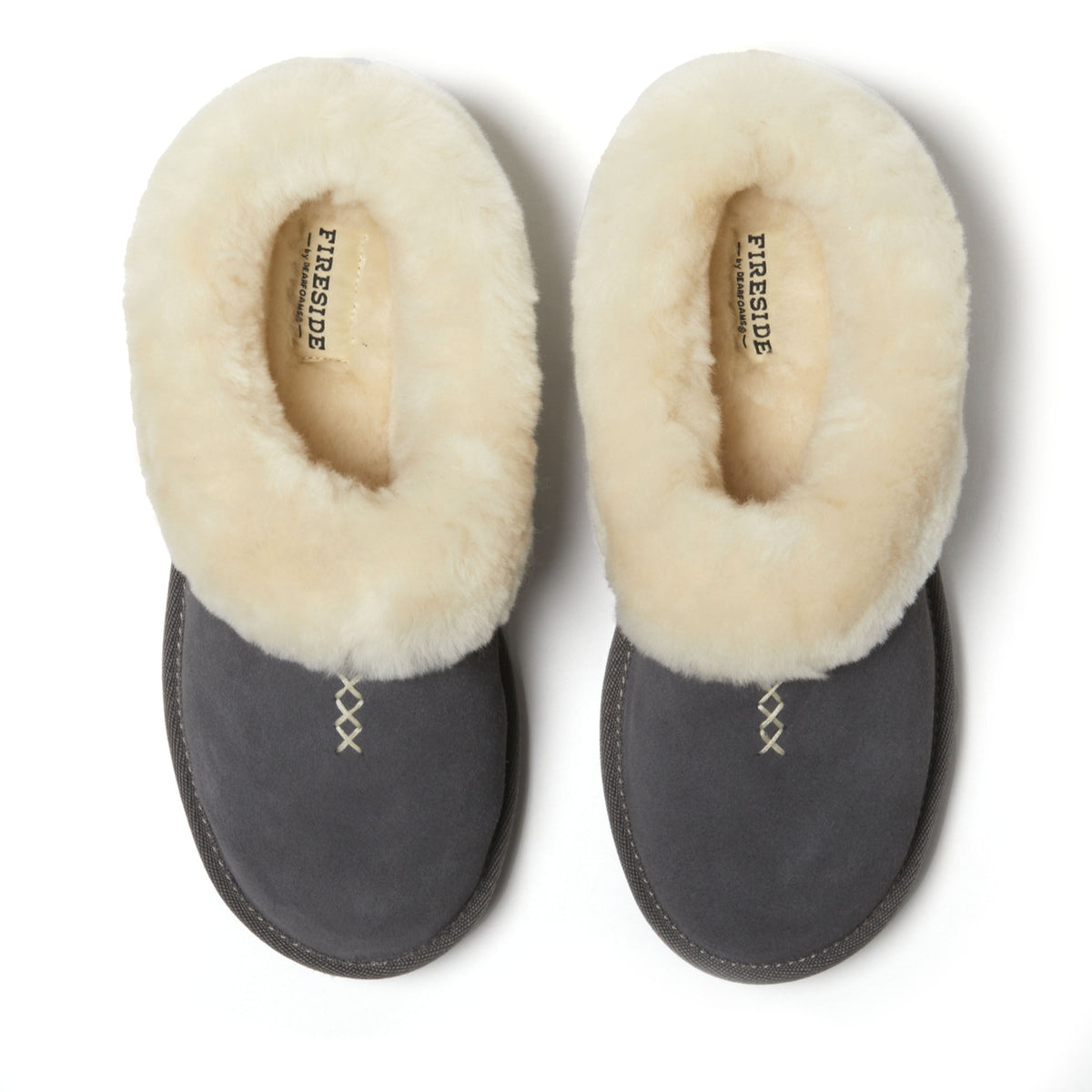 Women's Fireside by Dearfoams Adelaide Genuine Shearling Clog Slipper - Water Resistant - US 4378