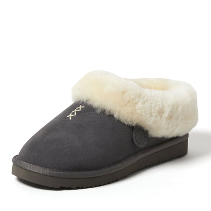 Women's Fireside by Dearfoams Adelaide Genuine Shearling Clog Slipper - Water Resistant - US 4378