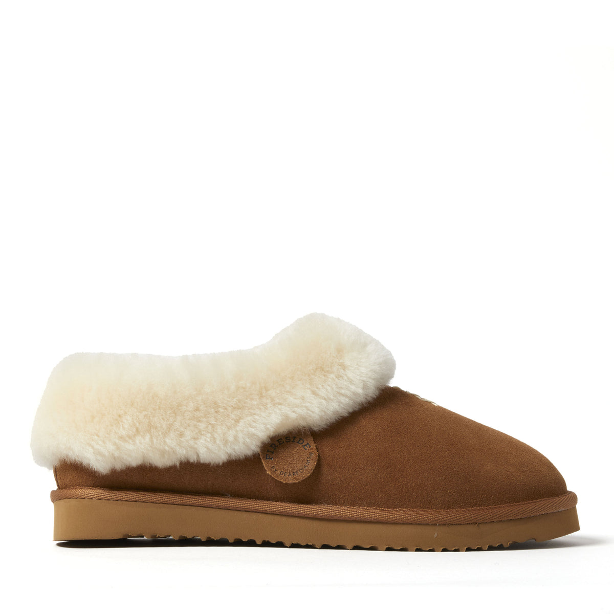 Women's Fireside by Dearfoams Adelaide Genuine Shearling Clog Slipper - Water Resistant - US 7488