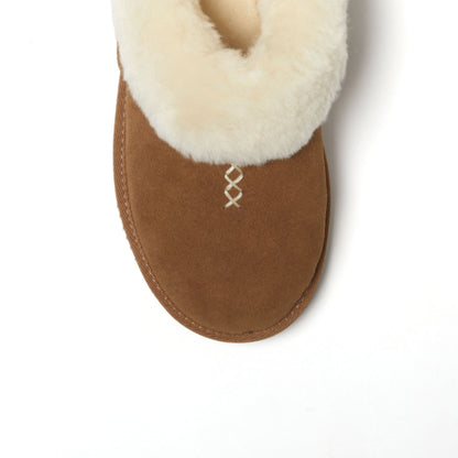 Women's Fireside by Dearfoams Adelaide Genuine Shearling Clog Slipper - Water Resistant - US 7488
