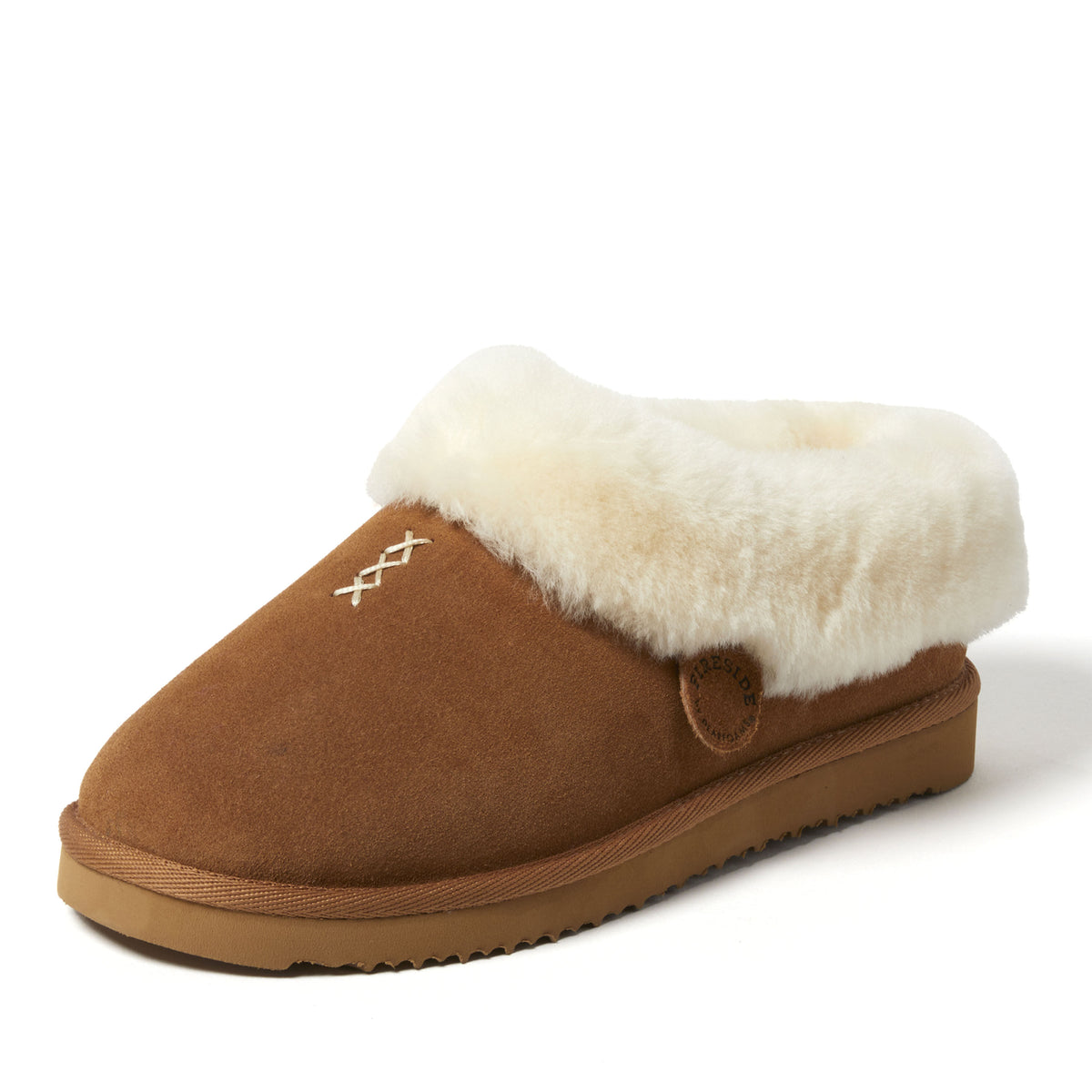 Women's Fireside by Dearfoams Adelaide Genuine Shearling Clog Slipper - Water Resistant - US 7488