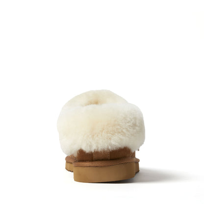 Women's Fireside by Dearfoams Adelaide Genuine Shearling Clog Slipper - Water Resistant - US 7488