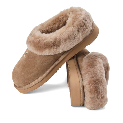 Women's Fireside by Dearfoams Adelaide Genuine Shearling Clog Slipper - Water Resistant - US 7915