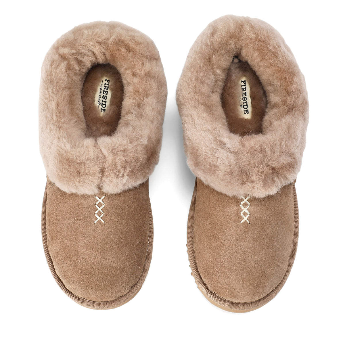 Women's Fireside by Dearfoams Adelaide Genuine Shearling Clog Slipper - Water Resistant - US 7915